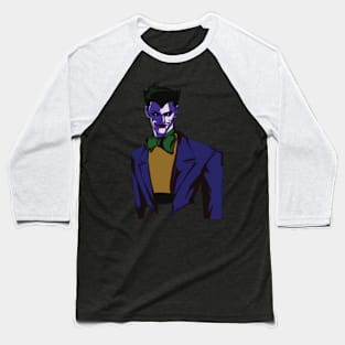 The Dot-Eyed Joker - Dark Fan Art Baseball T-Shirt